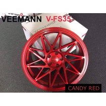 NEW 19 INCH VEEMANN V-FS35 ALLOY WHEELS IN CANDY RED WITH DEEPER CONCAVE 9.5" REAR OPTION 5x112