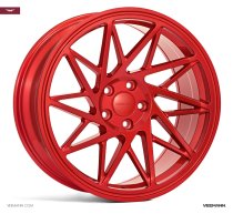 NEW 19 INCH VEEMANN V-FS35 ALLOY WHEELS IN CANDY RED WITH DEEPER CONCAVE 9.5″ REAR OPTION 5x112