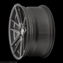 NEW 20 INCH QUANTUM44 SFF1 ALLOY WHEELS IN DIAMOND GRAPHITE WITH DEEPER CONCAVE 10" REAR 5x112