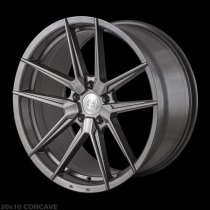 NEW 20 INCH QUANTUM44 SFF1 ALLOY WHEELS IN DIAMOND GRAPHITE WITH DEEPER CONCAVE 10" REAR 5x112
