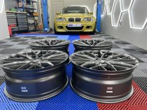 NEW 20 INCH QUANTUM44 SFF2 ALLOY WHEELS IN DIAMOND GRAPHITE WITH DEEPER CONCAVE 10" REAR 5x112
