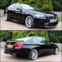 NEW 19 INCH VEEMANN VC03 ALLOY WHEELS IN QUARTZ SILVER MACHINED WITH DEEPER CONCAVE 9.5" REARS 5x112