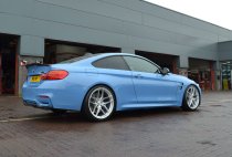 NEW 20 INCH VEEMANN VC03 ALLOY WHEELS IN QUARTZ SILVER MACHINED WITH DEEPER CONCAVE 10" OR 10.5" REARS 5x112