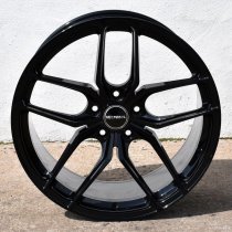 NEW 20 INCH VEEMANN VC03 ALLOY WHEELS IN GLOSS BLACK, DEEPER CONCAVE 10" ALL ROUND 5x112