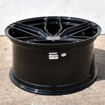 NEW 20 INCH VEEMANN VC03 ALLOY WHEELS IN GLOSS BLACK, DEEPER CONCAVE 10" ALL ROUND 5x112