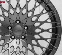 NEW 19 INCH VEEMANN VC540 ALLOY WHEELS IN GLOSS GRAPHITE WITH DEEPER CONCAVE 9.5" REARS 5x112