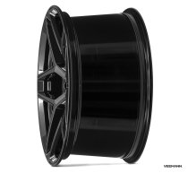 NEW 20 INCH VEEMANN VC650 ALLOY WHEELS IN GLOSS BLACK WITH DEEPER CONCAVE 10" REARS 5x120