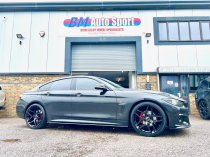 NEW 20 INCH VEEMANN VC650 ALLOY WHEELS IN GLOSS BLACK WITH DEEPER CONCAVE 10" REARS 5x120