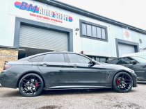 NEW 20 INCH VEEMANN VC650 ALLOY WHEELS IN GLOSS BLACK WITH DEEPER CONCAVE 10" REARS 5x120