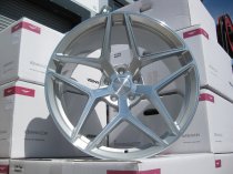 NEW 20" VEEMANN VC650 ALLOY WHEELS IN SILVER POLISHED WITH WIDER 10" or 10.5" REARS