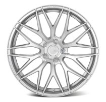 NEW 20 INCH ZITO ZF01 FLOW FORMED ALLOY WHEELS IN HYPER SILVER WITH DEEPER CONCAVE 10" REAR 5x120