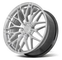 NEW 20 INCH ZITO ZF01 FLOW FORMED ALLOY WHEELS IN HYPER SILVER WITH DEEPER CONCAVE 10" REAR 5x120