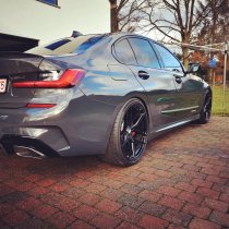 NEW 19 INCH VEEMANN VC03 ALLOY WHEELS IN GLOSS BLACK, DEEPER CONCAVE 9.5" ALL ROUND 5x112