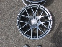 NEW 18 INCH OEMS 111 ALLOY WHEELS IN GLOSS GUNMETAL WITH DEEPER CONCAVE 9.5″ REARS 5x120