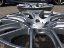 NEW 18 INCH OEMS 111 ALLOY WHEELS IN GLOSS GUNMETAL WITH DEEPER CONCAVE 9.5" REARS 5x120