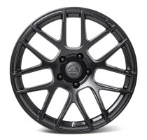 NEW 19 INCH AC FF046 FLOW FORMED ALLOY WHEELS IN SATIN BLACK WITH DEEPER CONCAVE 10" REARS 5x120