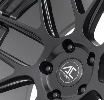 NEW 19 INCH AC FF046 FLOW FORMED ALLOY WHEELS IN SATIN BLACK WITH DEEPER CONCAVE 10" REARS 5x120