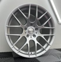 NEW 18 INCH VEEMANN VC359 M359 Y SPOKE ALLOY WHEELS IN QUARTZ SILVER WITH DEEPER CONCAVE 9.5″ REARS 5x120