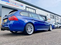 NEW 18 INCH VEEMANN VC359 M359 Y SPOKE ALLOY WHEELS IN QUARTZ SILVER WITH DEEPER CONCAVE 9.5" REARS 5x120