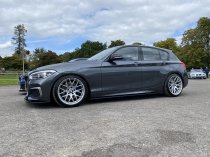 NEW 18 INCH VEEMANN VC359 M359 Y SPOKE ALLOY WHEELS IN QUARTZ SILVER WITH DEEPER CONCAVE 9.5" REARS 5x120