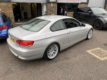 NEW 18 INCH VEEMANN VC359 M359 Y SPOKE ALLOY WHEELS IN QUARTZ SILVER WITH DEEPER CONCAVE 9.5" REARS 5x120