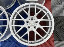 NEW 18 INCH VEEMANN VC359 M359 Y SPOKE ALLOY WHEELS IN QUARTZ SILVER WITH DEEPER CONCAVE 9.5" REARS 5x120