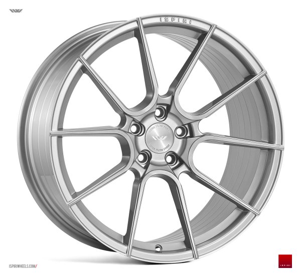NEW 21 INCH ISPIRI FFR6 ALLOY WHEELS IN PURE SILVER BRUSHED WITH DEEPER CONCAVE 10.5" REARS 5x120