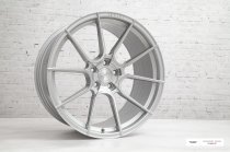 NEW 21 INCH ISPIRI FFR6 ALLOY WHEELS IN PURE SILVER BRUSHED WITH DEEPER CONCAVE 10.5" REARS 5x120