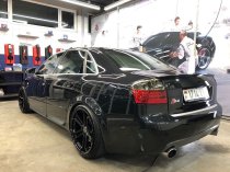 NEW 19 INCH VEEMANN VC632 ALLOY WHEELS IN GLOSS BLACK WITH DEEPER CONCAVE 9.5" REAR 5x120