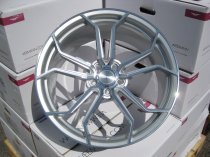 NEW 19" VEEMANN VC632 ALLOY WHEELS IN SILVER WITH POLISHED FACE, WIDER 9.5" REAR
