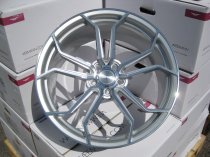 NEW 19 INCH VEEMANN VC632 ALLOY WHEELS IN QUARTZ SILVER MACHINED WITH DEEPER CONCAVE 9.5" REAR 5x120