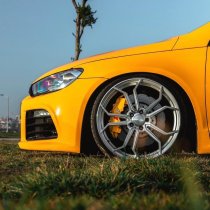 NEW 19 INCH VEEMANN VC632 ALLOY WHEELS IN QUARTZ SILVER MACHINED WITH DEEPER CONCAVE 9.5" REARS 5x112