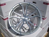 NEW 19" VEEMANN VC632 ALLOY WHEELS IN SILVER WITH POLISHED FACE,DEEPER CONCAVE 9.5" REAR 5X112