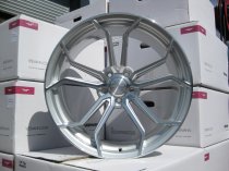 NEW 19 INCH VEEMANN VC632 ALLOY WHEELS IN QUARTZ SILVER MACHINED WITH DEEPER CONCAVE 9.5" REARS 5x112