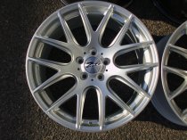 NEW/USED 19 INCH ZITO 935 ALLOY WHEELS IN HYPER SILVER WITH DEEPER CONCAVE 9.5" REARS 5x112