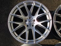 NEW/USED 19 INCH ZITO 935 ALLOY WHEELS IN HYPER SILVER WITH DEEPER CONCAVE 9.5" REARS 5x112