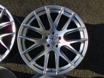 NEW/USED 19 INCH ZITO 935 ALLOY WHEELS IN HYPER SILVER WITH DEEPER CONCAVE 9.5" REARS 5x112