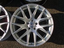 NEW/USED 19 INCH ZITO 935 ALLOY WHEELS IN HYPER SILVER WITH DEEPER CONCAVE 9.5" REARS 5x112