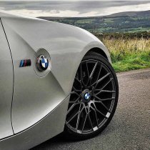 NEW 19 INCH VEEMANN V-FS34 ALLOY WHEELS IN GLOSS GRAPHITE WITH DEEPER CONCAVE 9.5" REAR OPTION 5x120