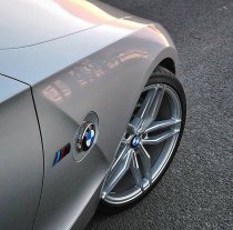 NEW 19 INCH VEEMANN V-FS37 ALLOY WHEELS IN SILVER MACHINED WITH DEEPER CONCAVE 9.5" REARS 5x120