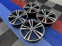 USED 19 INCH GENUINE BMW STYLE 442 F30/31 M DOUBLE SPOKE ALLOY WHEELS,WIDE REAR, FULLY REFURBED 5x120
