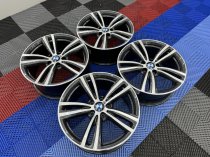 USED 19 INCH GENUINE BMW STYLE 442 F30/31 M DOUBLE SPOKE ALLOY WHEELS,WIDE REAR, FULLY REFURBED 5x120