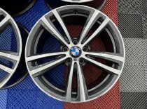 USED 19 INCH GENUINE BMW STYLE 442 F30/31 M DOUBLE SPOKE ALLOY WHEELS,WIDE REAR, FULLY REFURBED 5x120