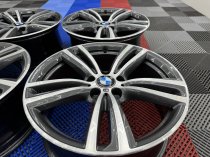 USED 19 INCH GENUINE BMW STYLE 442 F30/31 M DOUBLE SPOKE ALLOY WHEELS,WIDE REAR, FULLY REFURBED 5x120