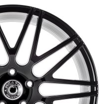 NEW 20 INCH WRATH WF3 FLOW FORMED ALLOY WHEELS IN GLOSS BLACK WITH DEEPER CONCAVE 10" REARS 5x120