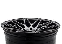 NEW 20 INCH WRATH WF3 FLOW FORMED ALLOY WHEELS IN GLOSS BLACK WITH DEEPER CONCAVE 10" REARS 5x120
