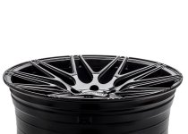 NEW 20" WRATH WF3 FLOW FORMED ALLOY WHEELS IN GLOSS BLACK, WIDER 10" REARS