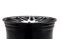 NEW 20 INCH WRATH WF4 FLOW FORMED ALLOY WHEELS IN GLOSS BLACK WITH POLISHED FACE AND DEEPER CONCAVE 10" REARS 5x120