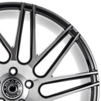 NEW 20 INCH WRATH WF4 FLOW FORMED ALLOY WHEELS IN GLOSS BLACK WITH POLISHED FACE AND DEEPER CONCAVE 10" REARS 5x120
