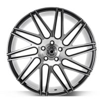 NEW 20 INCH WRATH WF4 FLOW FORMED ALLOY WHEELS IN GLOSS BLACK WITH POLISHED FACE AND DEEPER CONCAVE 10" REARS 5x120